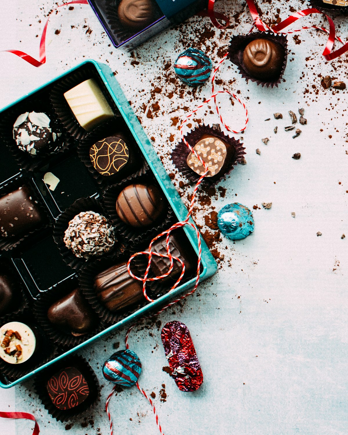 Box of chocolate pralines